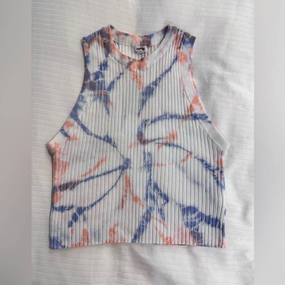 Tie-dye tank crop top M
